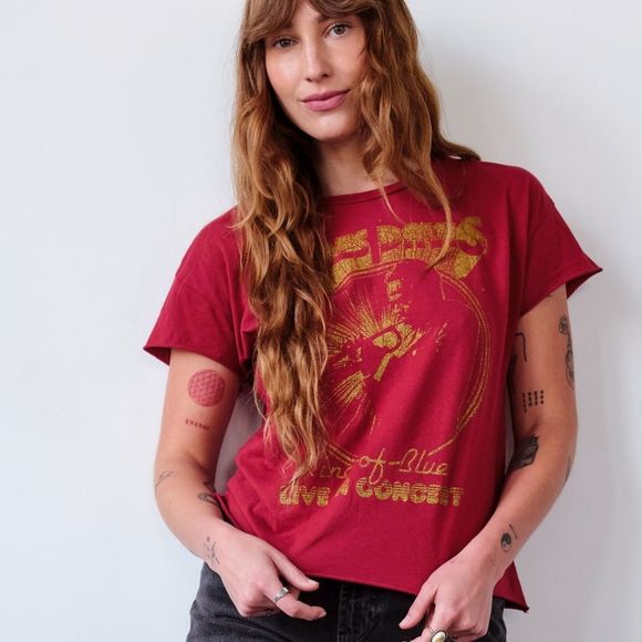 Midnight Rider Tops - Midnight Rider Miles Davis Kind of Blue Cut-off Tee Size Medium